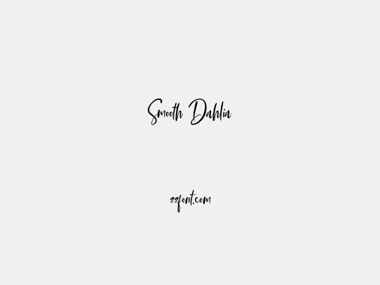 Smooth Dahlia