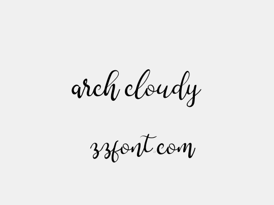 arch cloudy