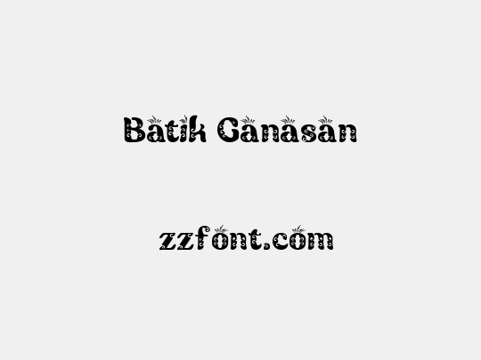 Batik Ganasan