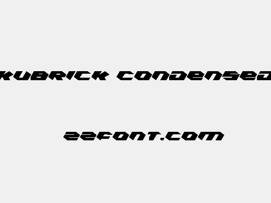 Kubrick Condensed