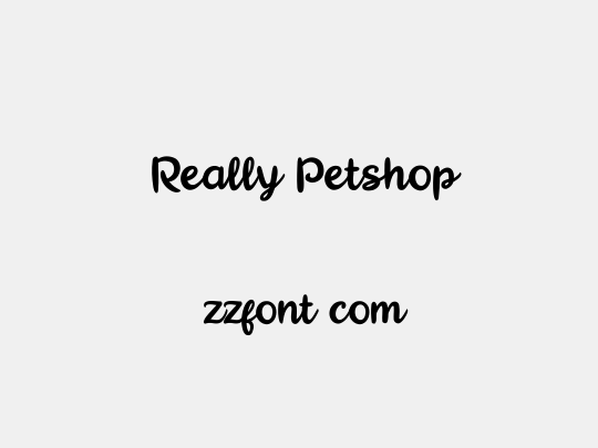  Really Petshop