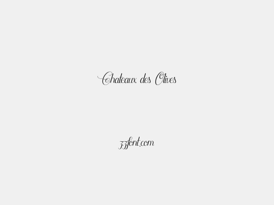 Chateaux des Olives