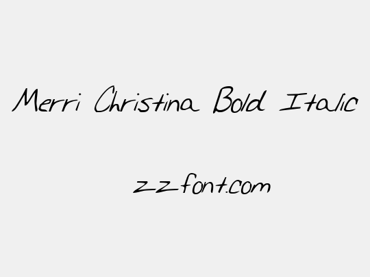 Merri Christina Bold Italic