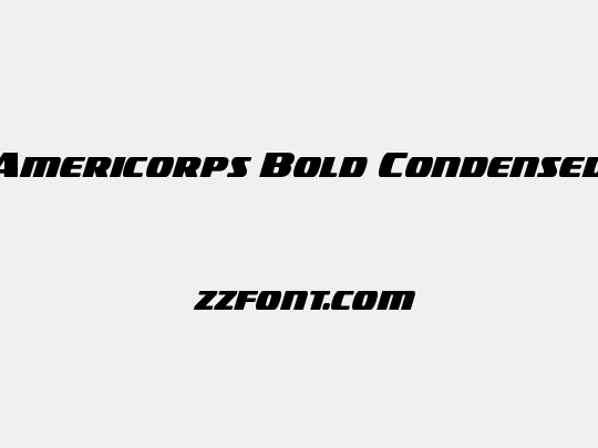 Americorps Bold Condensed