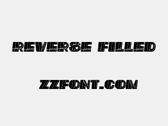 Reverse Filled