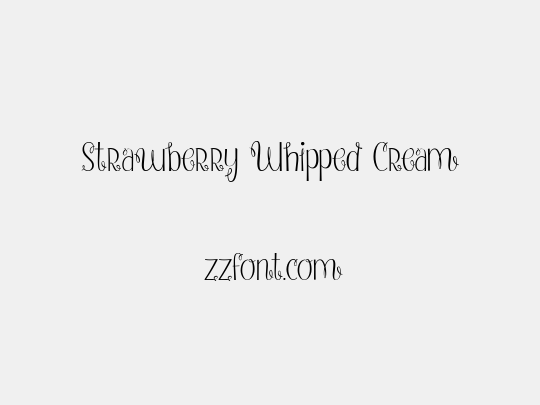 Strawberry Whipped Cream