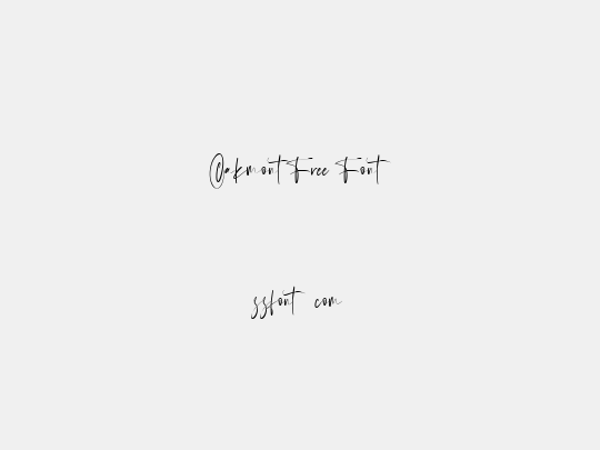 Oakmont Free Font