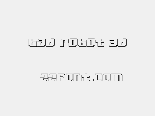 bad robot 3d