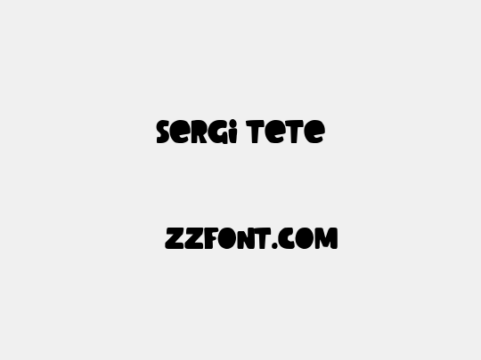 Sergi Tete