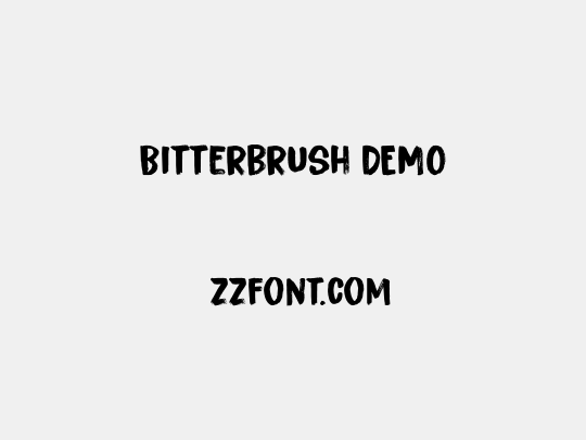 Bitterbrush DEMO