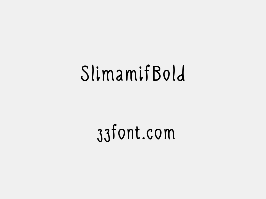 SlimamifBold