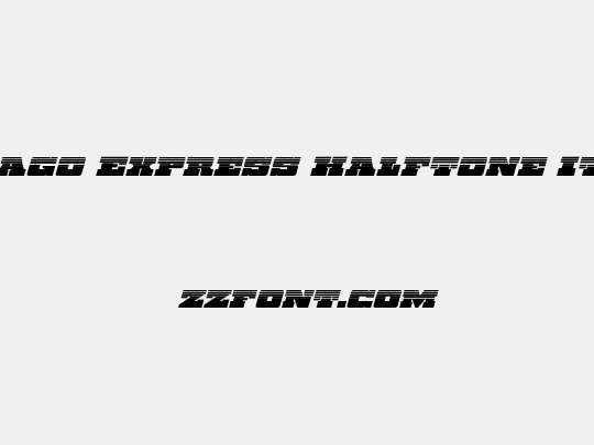 Chicago Express Halftone Italic