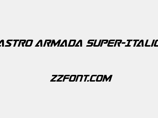 Astro Armada Super-Italic