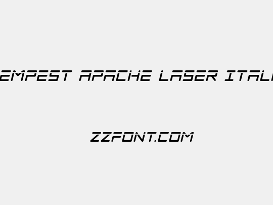 Tempest Apache Laser Italic