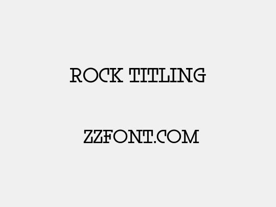 Rock Titling