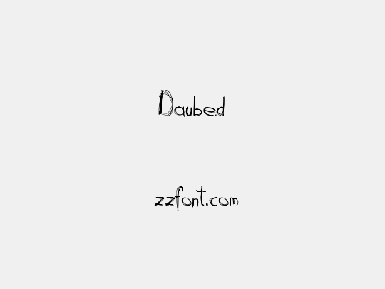 Daubed