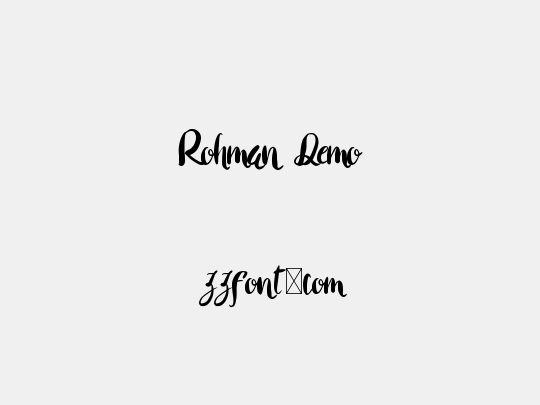 Rohman Demo