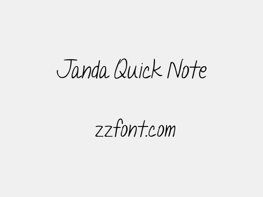 Janda Quick Note