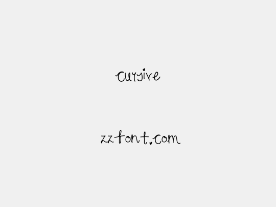 cursive
