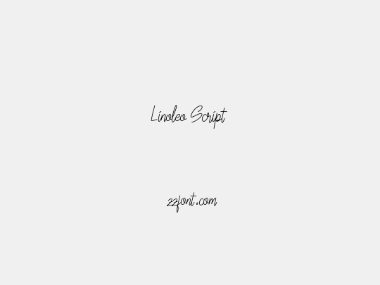 Linoleo Script