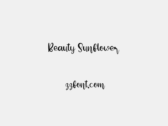 Beauty Sunflower