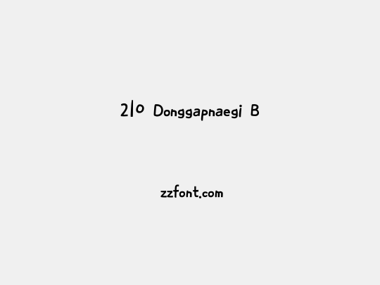 210 Donggapnaegi B
