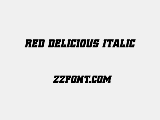 Red Delicious Italic