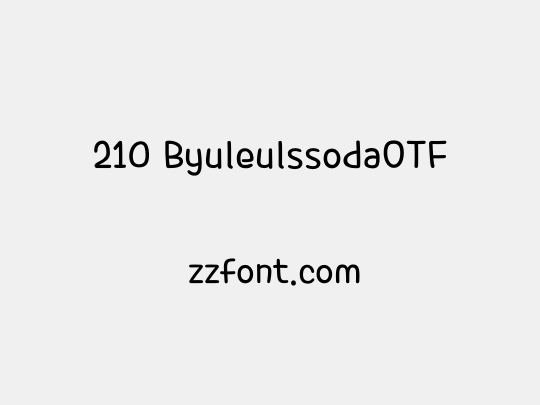 210 ByuleulssodaOTF