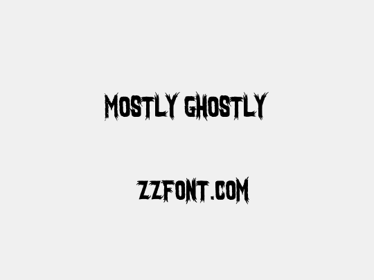 Mostly Ghostly