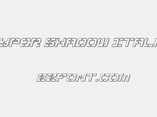 Vyper Shadow Italic