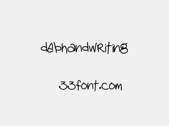 debhandwriting