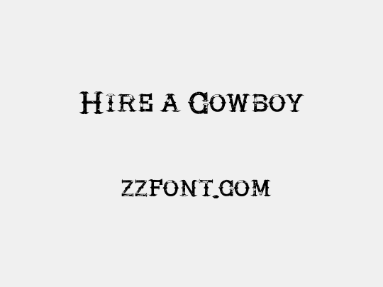 Hire a Cowboy