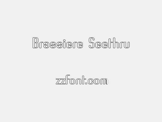 Brassiere Seethru