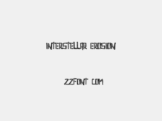 Interstellar Erosion