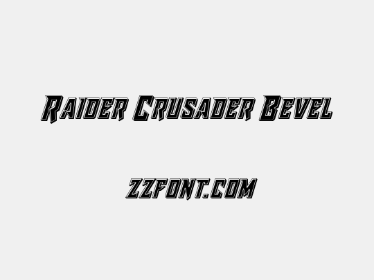 Raider Crusader Bevel