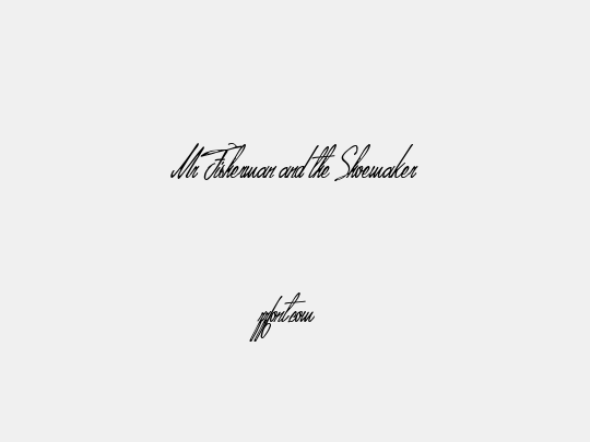 Mr Fisherman and the Shoemaker