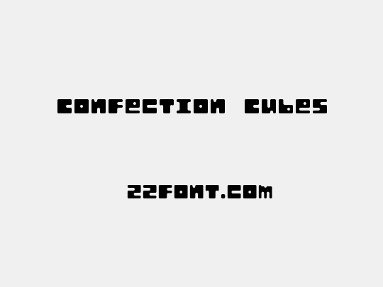Confection Cubes