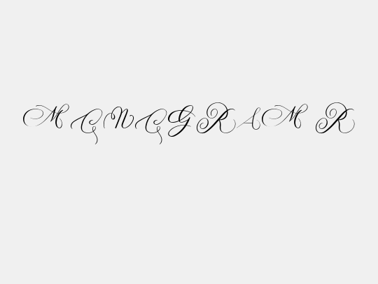 MONOGRAM R