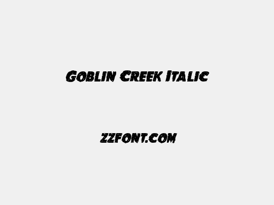 Goblin Creek Italic
