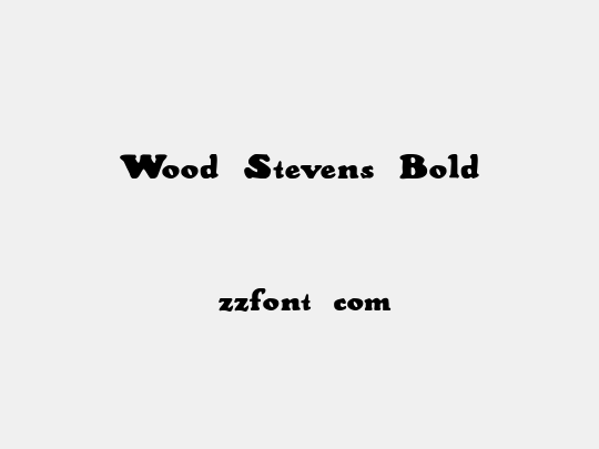 Wood Stevens Bold