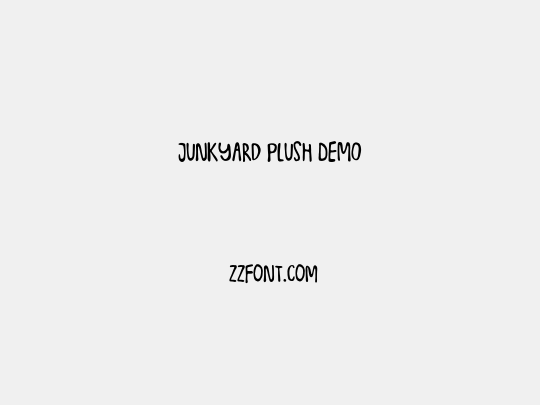 Junkyard Plush DEMO