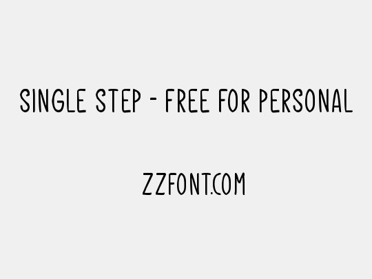 Single Step - Free For Personal