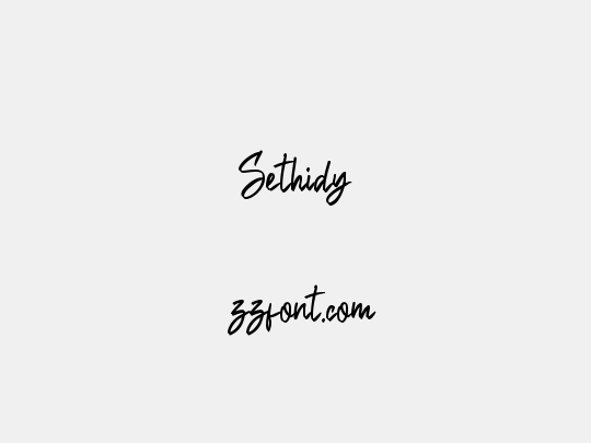 Sethidy