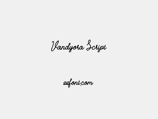 Vandyora Script
