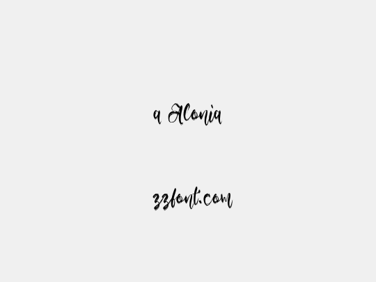 a Alonia