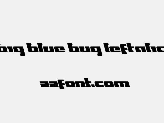 Big Blue Bug Leftalic