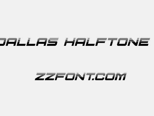 U.S.S. Dallas Halftone Italic