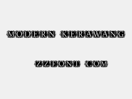 modern kerawang