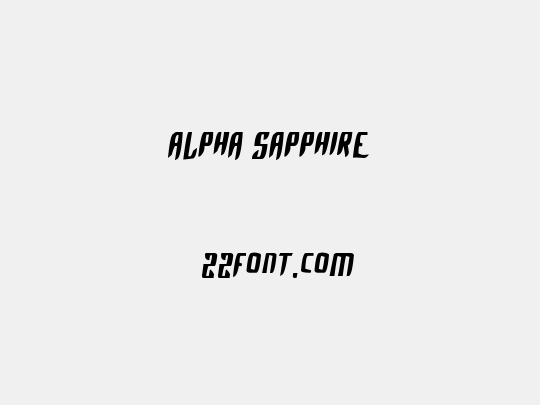 Alpha Sapphire