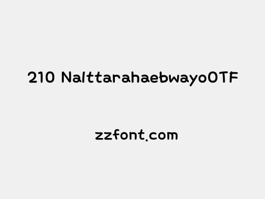 210 NalttarahaebwayoOTF